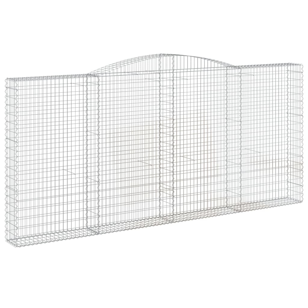 Gabionkurver buede 25 stk 400x30x180/200 cm galvanisert jern