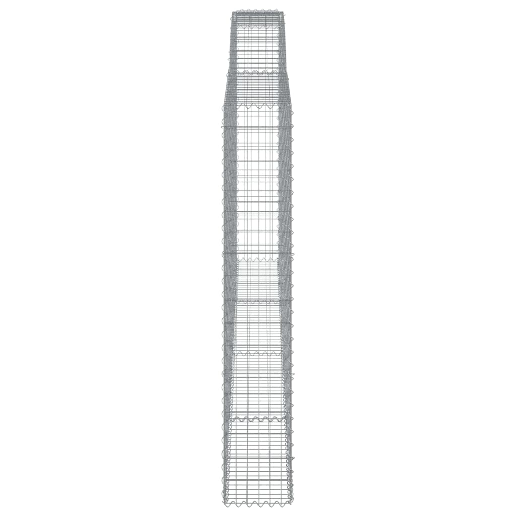 Gabionkurver buede 25 stk 400x30x180/200 cm galvanisert jern