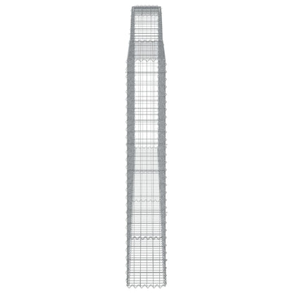 Gabionkurver buede 25 stk 400x30x180/200 cm galvanisert jern