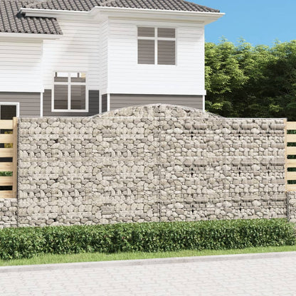 Gabionkurver buede 25 stk 400x30x180/200 cm galvanisert jern