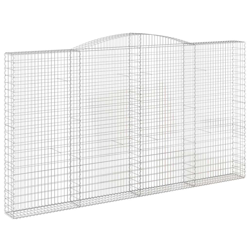 Gabionkurver buede 8 stk 400x30x220/240 cm galvanisert jern