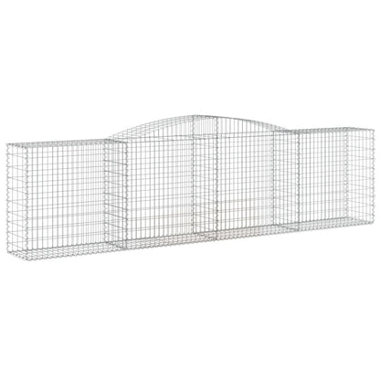 Gabionkurver buede 10 stk 400x50x100/120 cm galvanisert jern