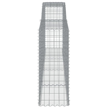Gabionkurver buede 3 stk 400x50x120/140 cm galvanisert jern