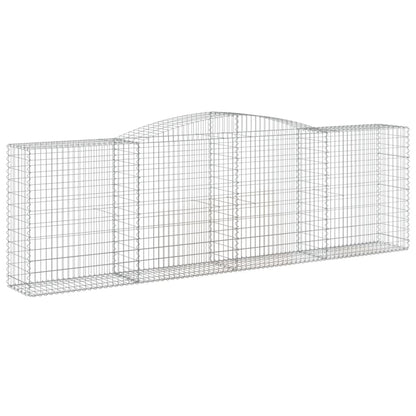 Gabionkurver buede 7 stk 400x50x120/140 cm galvanisert jern