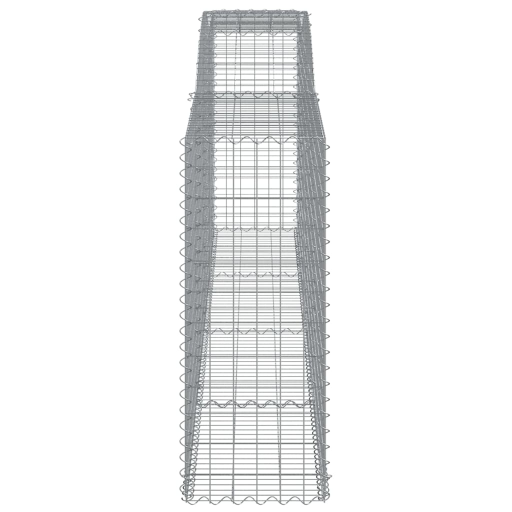 Gabionkurver buede 7 stk 400x50x120/140 cm galvanisert jern