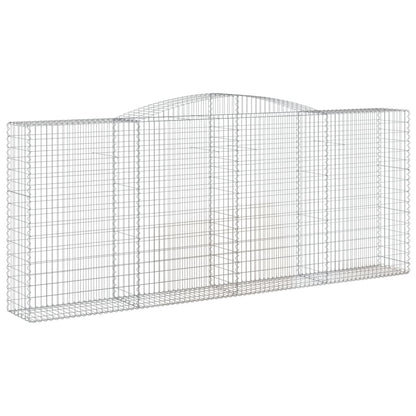 Gabionkurver buede 10 stk 400x50x160/180 cm galvanisert jern