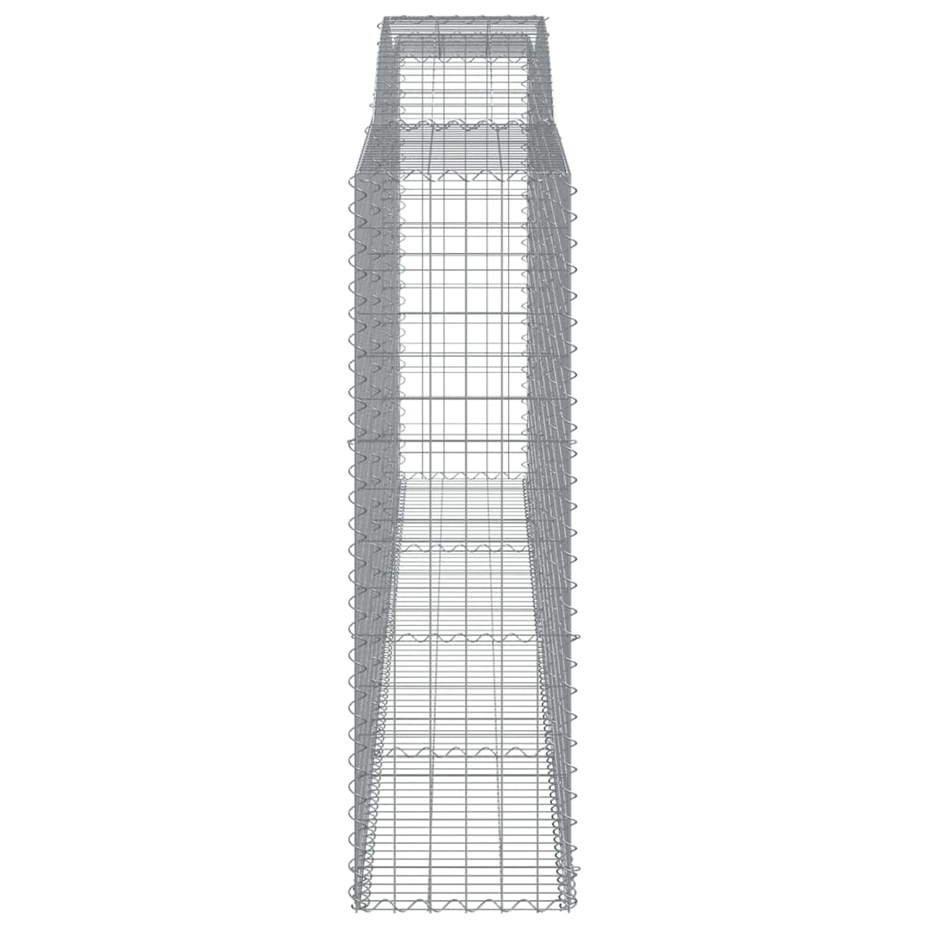 Gabionkurver buede 10 stk 400x50x160/180 cm galvanisert jern