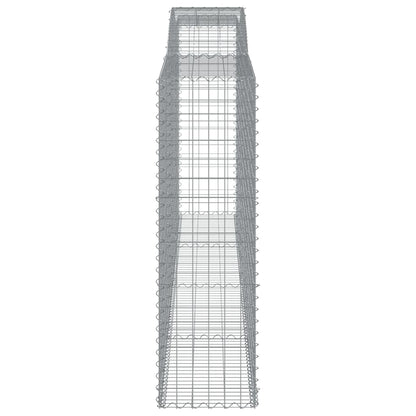 Gabionkurver buede 10 stk 400x50x160/180 cm galvanisert jern