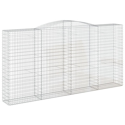 Gabionkurver buede 3 stk 400x50x200/220 cm galvanisert jern
