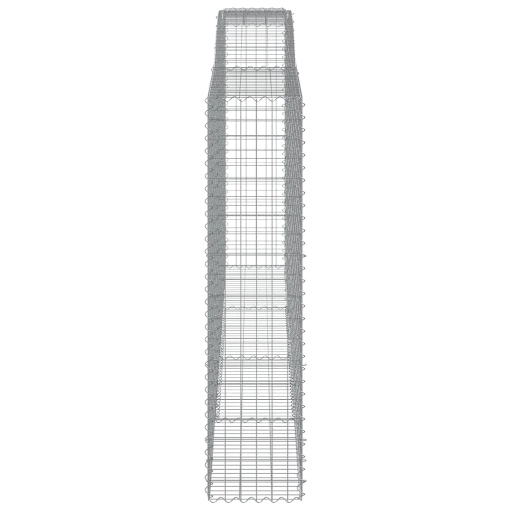 Gabionkurver buede 3 stk 400x50x200/220 cm galvanisert jern
