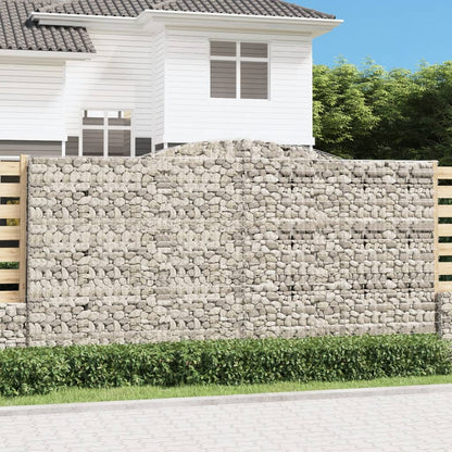Gabionkurver buede 3 stk 400x50x200/220 cm galvanisert jern