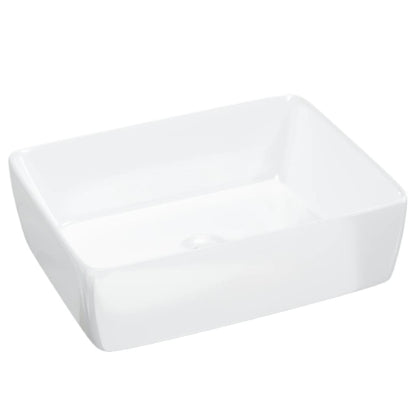 Baderomservant 48x37x13 cm keramikk rektangel hvit