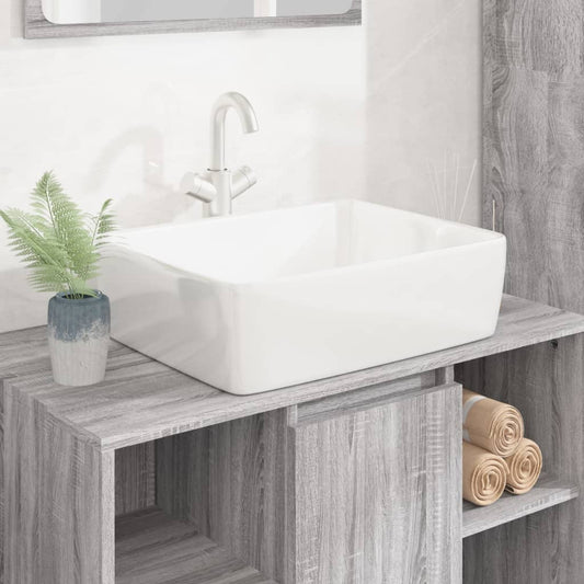 Baderomservant 48x37x13 cm keramikk rektangel hvit