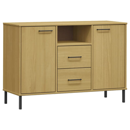 Skjenk Brun med metallben Brun 113x40x77 cm heltre OSLO