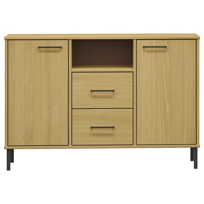 Skjenk Brun med metallben Brun 113x40x77 cm heltre OSLO
