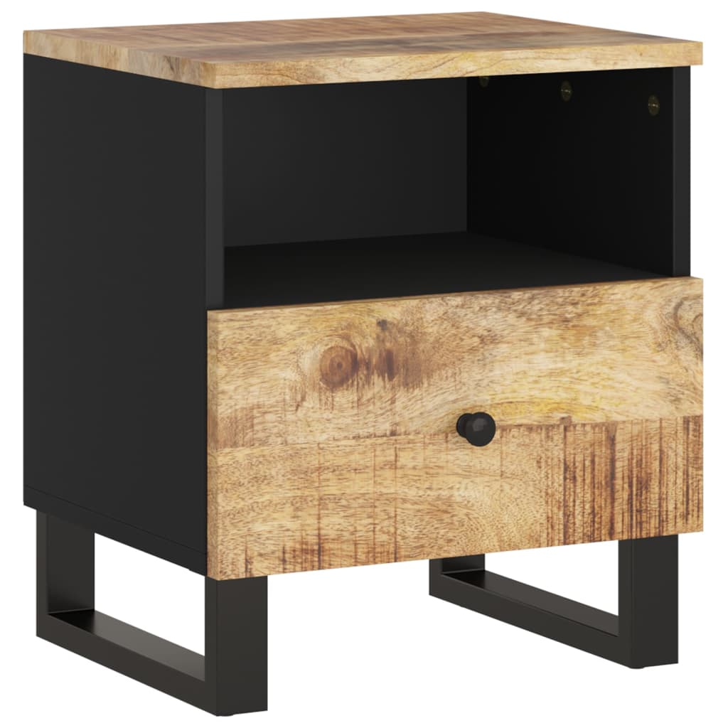 Nattbord Sengbord Tre Heltre mango og
