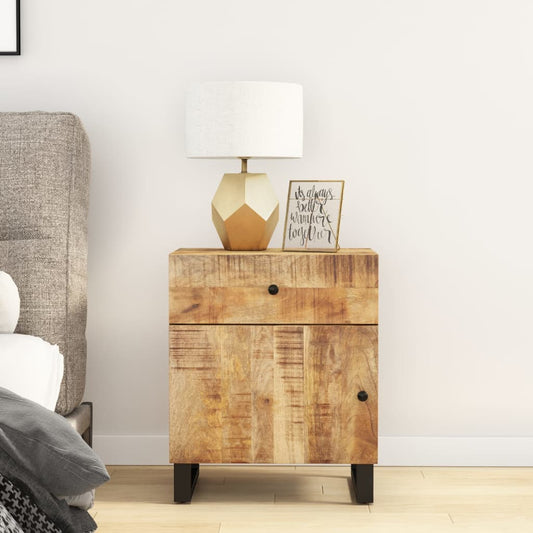 Nattbord Sengbord Tre 50x33x60 cm heltre mango og