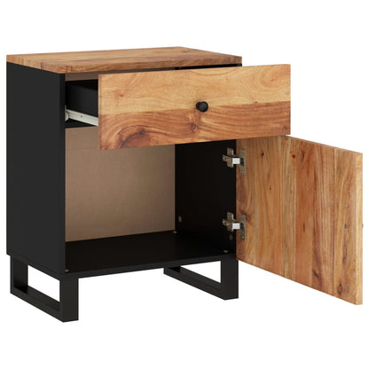 Nattbord Sengbord Tre 50x33x60 cm heltre akasie og
