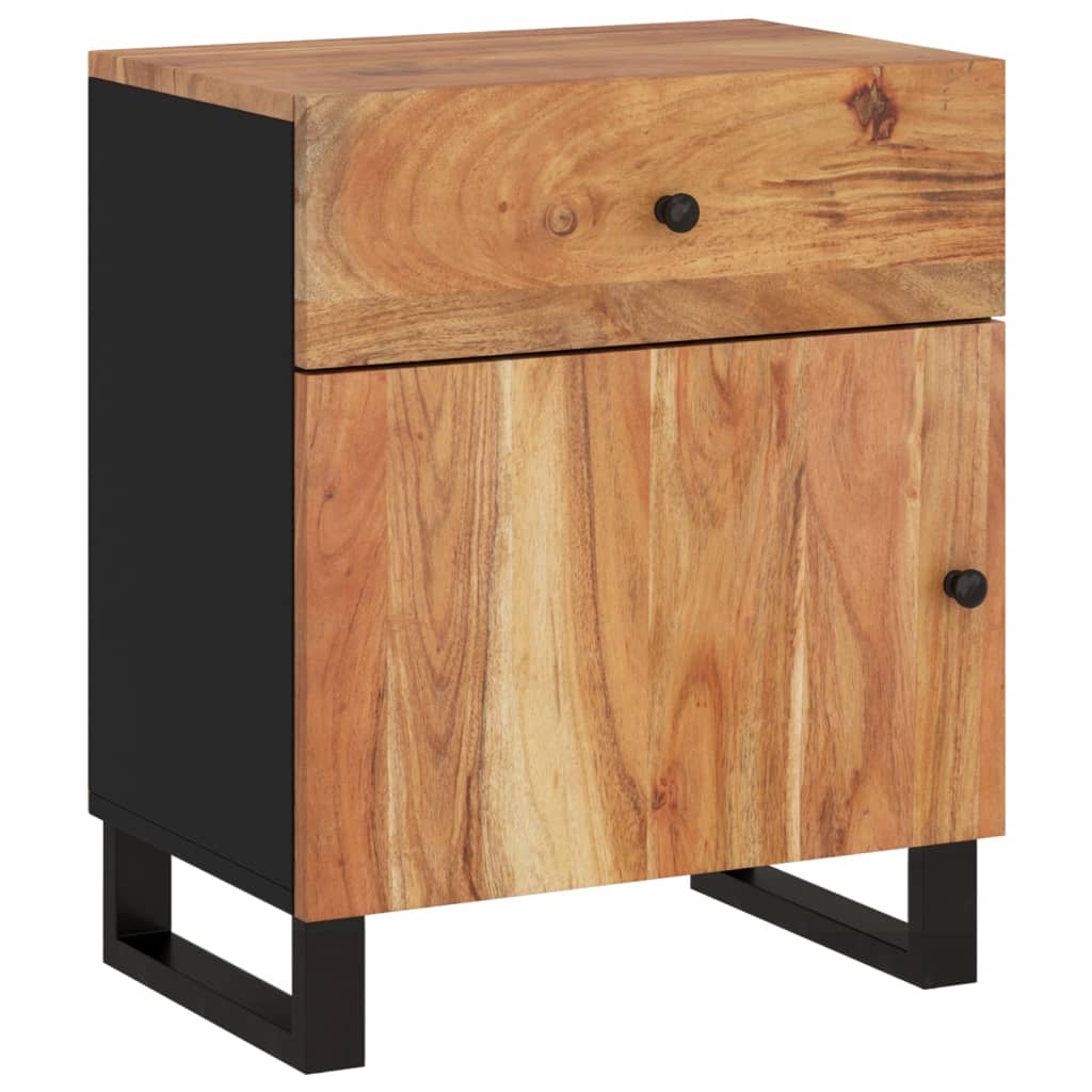 Nattbord Sengbord Tre 50x33x60 cm heltre akasie og