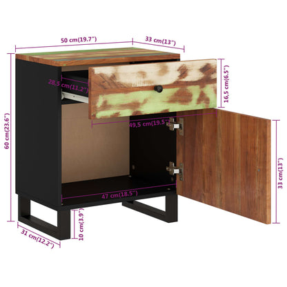 Nattbord Sengbord Tre 50x33x60 cm gjenvunnet og