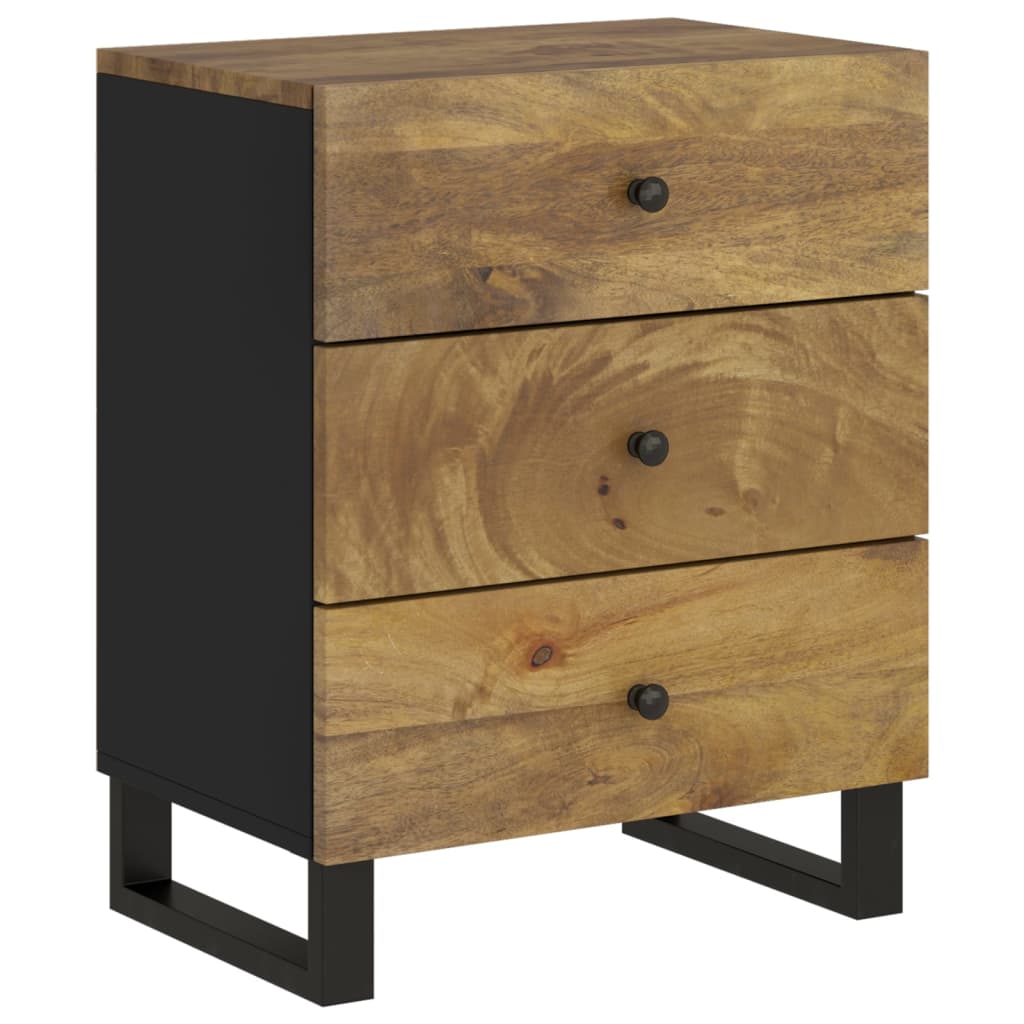 Nattbord Sengbord Tre 50x33x62 cm heltre mango og