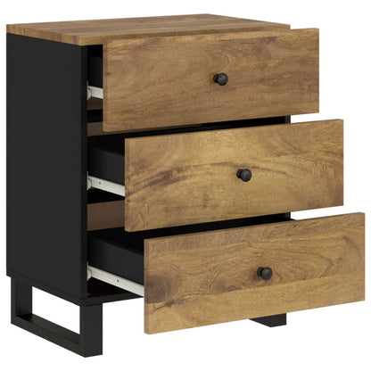 Nattbord Sengbord Tre 50x33x62 cm heltre mango og