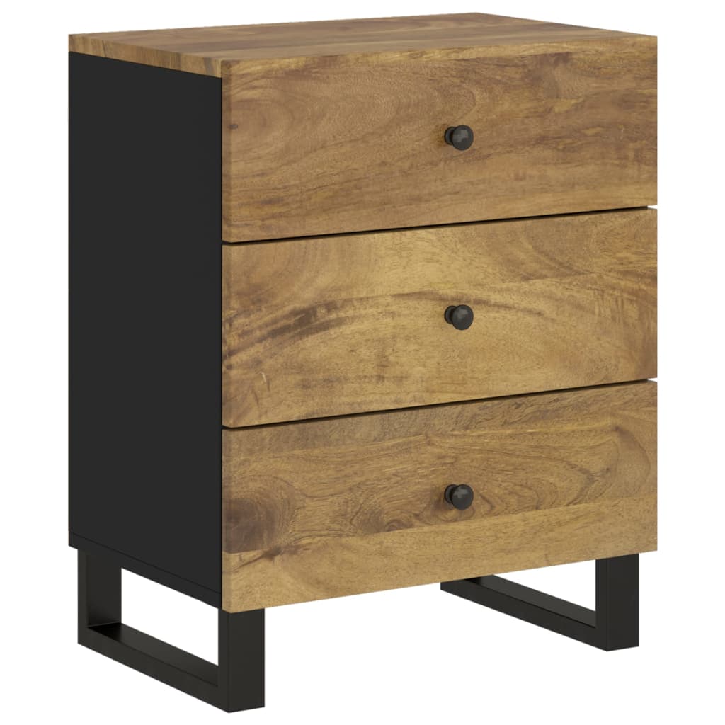 Nattbord Sengbord Tre 50x33x62 cm heltre mango og