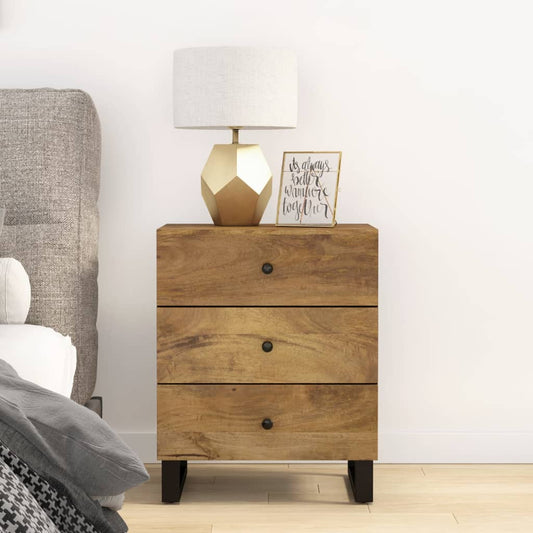 Nattbord Sengbord Tre 50x33x62 cm heltre mango og