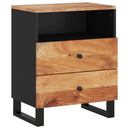 Nattbord Sengbord Tre 50x33x62 cm heltre akasie og