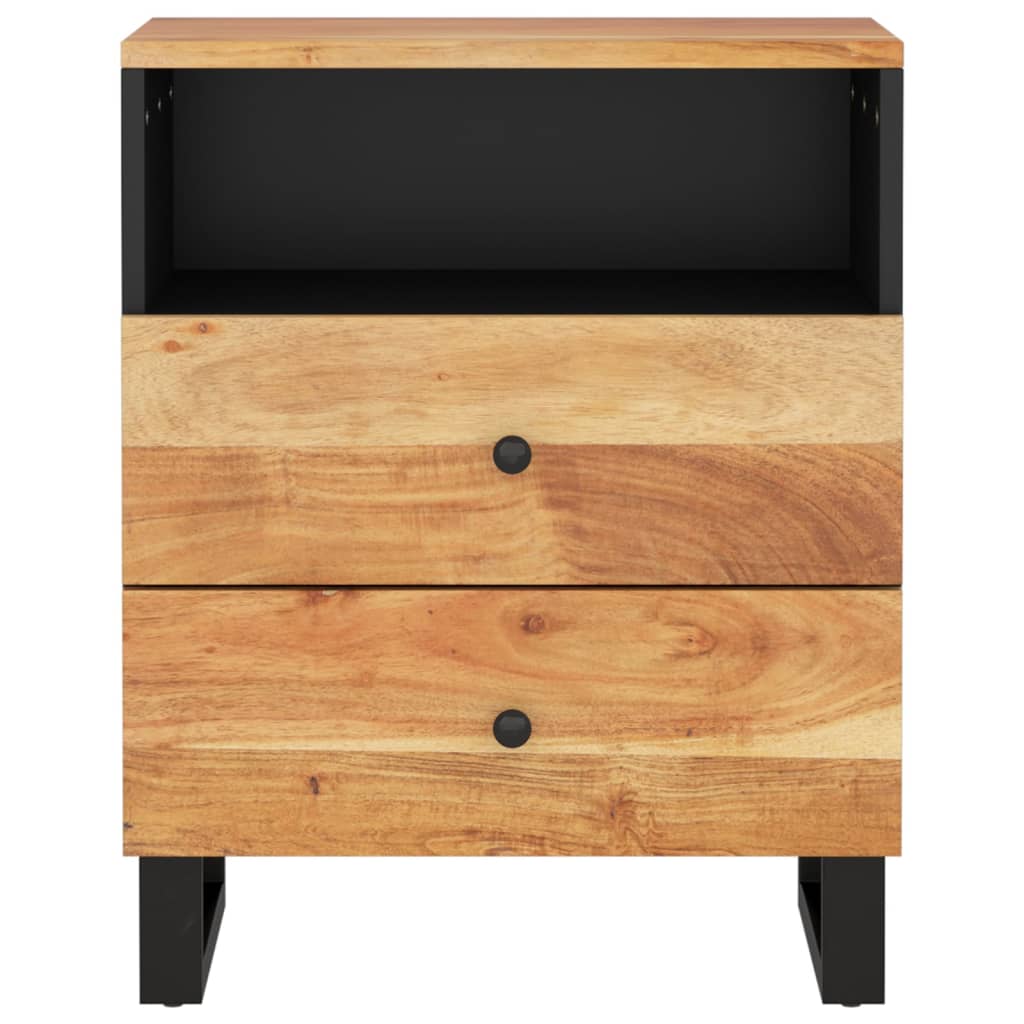 Nattbord Sengbord Tre 50x33x62 cm heltre akasie og