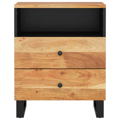 Nattbord Sengbord Tre 50x33x62 cm heltre akasie og