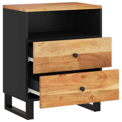 Nattbord Sengbord Tre 50x33x62 cm heltre akasie og
