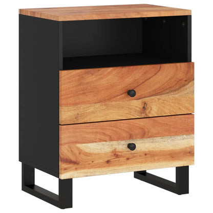 Nattbord Sengbord Tre 50x33x62 cm heltre akasie og