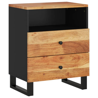 Nattbord Sengbord Tre 50x33x62 cm heltre akasie og