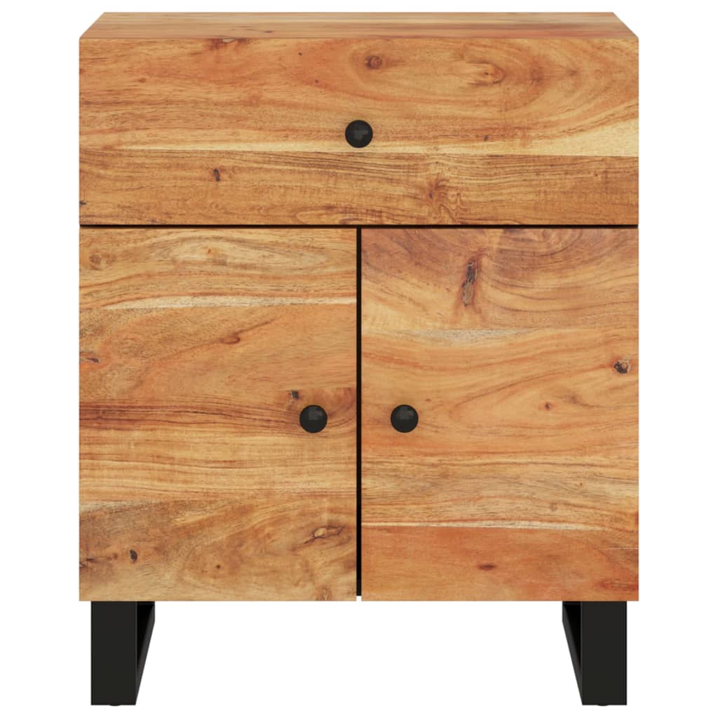 Nattbord Sengbord Tre 50x33x60 cm heltre akasie og