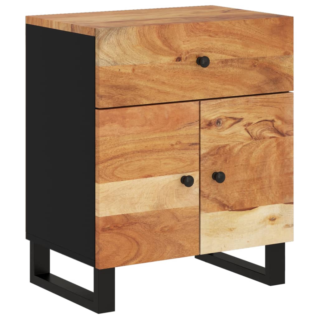 Nattbord Sengbord Tre 50x33x60 cm heltre akasie og