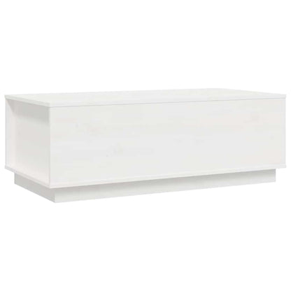 Salongbord Sofabord Hvit 100x50x35 cm heltre furu