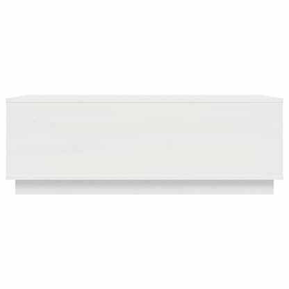 Salongbord Sofabord Hvit 100x50x35 cm heltre furu