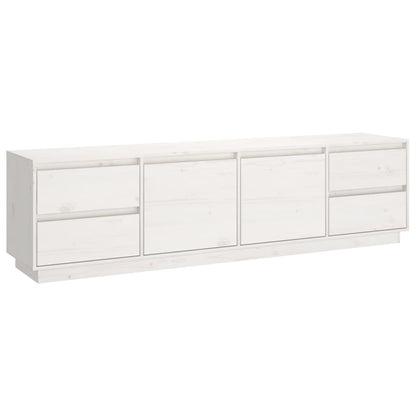 TV-Møbel Hvit TV-benk 176x37x47,5 cm heltre furu