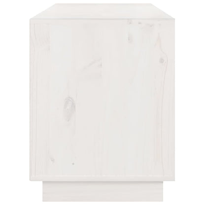 TV-Møbel Hvit TV-benk 176x37x47,5 cm heltre furu