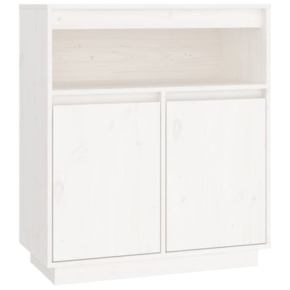 Skjenk Hvit 70x34x80 cm heltre furu