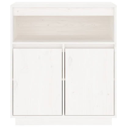 Skjenk Hvit 70x34x80 cm heltre furu
