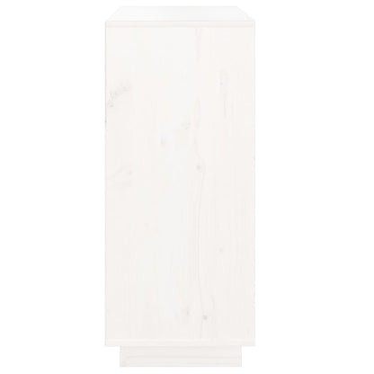 Skjenk Hvit 70x34x80 cm heltre furu