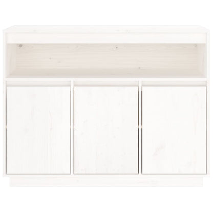 Skjenk Hvit 104,5x34x80 cm heltre furu