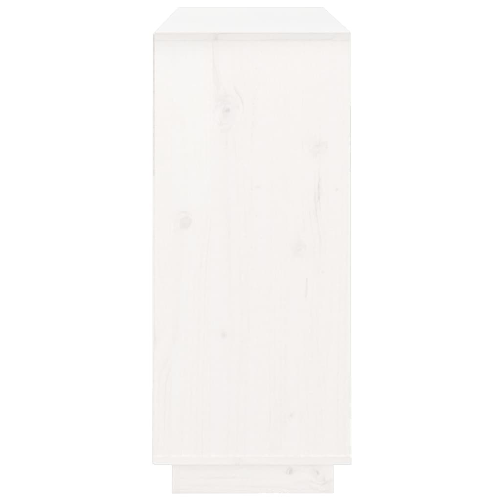 Skjenk Hvit 104,5x34x80 cm heltre furu