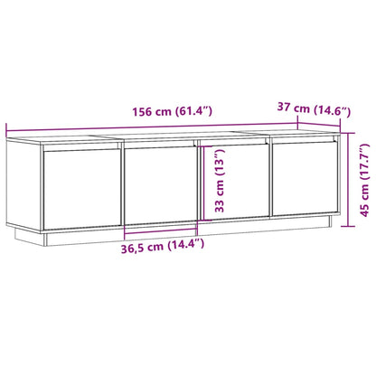 TV-Møbel Tre TV-benk 156x37x45 cm heltre furu