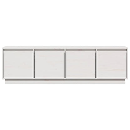 TV-Møbel Hvit TV-benk 156x37x45 cm heltre furu