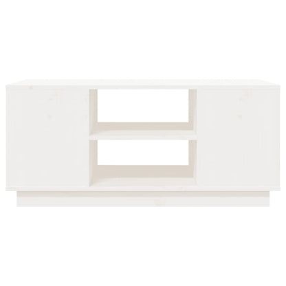 Salongbord Sofabord Hvit 90x49x40,5 cm heltre furu