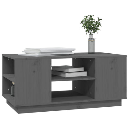 Salongbord Sofabord Grå 90x49x40,5 cm heltre furu