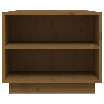 Salongbord Sofabord Tre heltre furu Honningbrun 90x49x40,5 cm